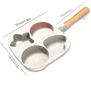 Panela para café da manhã BREAKFAST (2 forma redonda- 1 coração - 1 estrela)