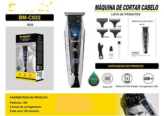 Máquina Cabelo Profissional com viso a prova d'agua