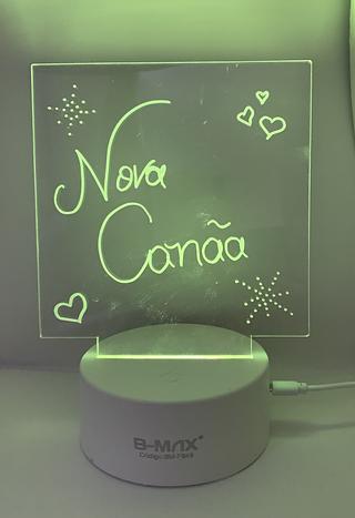 Luminaria 3D de ESCREVER