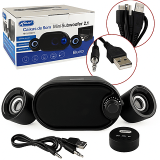 Caixa de Som Subwoofer 2.1 Knup