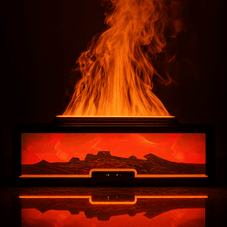 Difusor e Umidificador De Ar Lareira chama 7 Cores