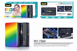 Luz de Preenchimento Potente RGB Portátil para Selfies e Videos