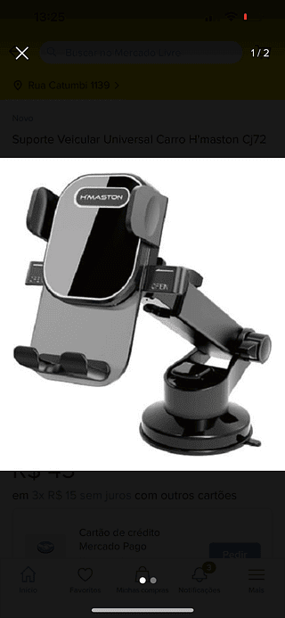 Suporte Automotivo para Smartphone H´maston e Oberon