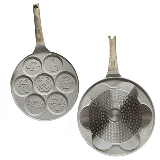 Frigideira Antiaderente com 7 Furos - Compativel com Varios Tipo de Fogão