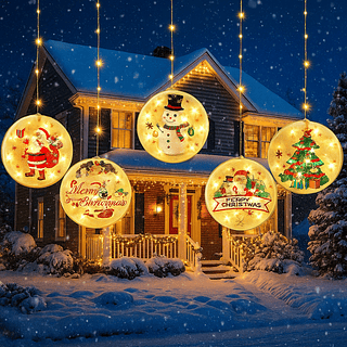 Cortina de Luzes de Natal Fio de Fada com Pingente Branco Quente 3m 110v