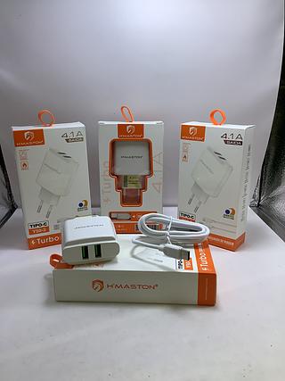 Carregador H’MASTON turbo 4.1A TIPO-C