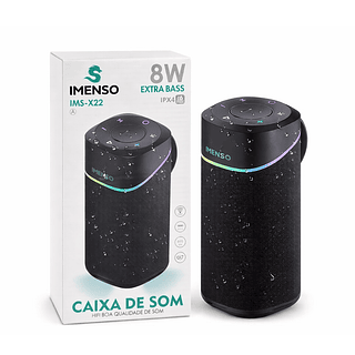 Caixa de Som Extra Bass 8W 1500mAh Imenso