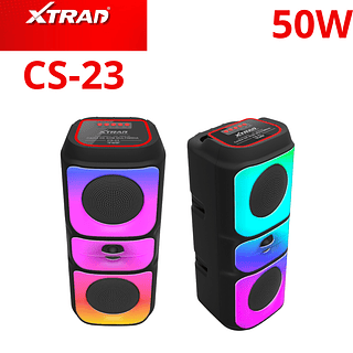 Caixa de som Multicolorida 5 modos de luz 4X2 polegadas