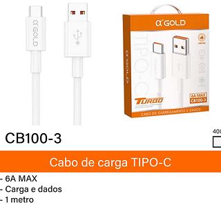 Cabo turbo 6A MAX tipo-c 1M