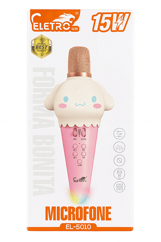 Microfone karaokê modelo de Sorvete ELETRO