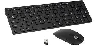 Kit Mouse e Teclado (sem fio) VERDE（1F-1）