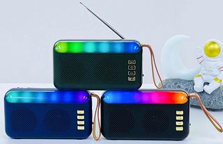 Radio com led solar 8w