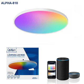 Luminária de Teto Inteligente LED RGB 21W (MENOR)