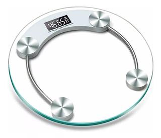 Balança Corporal Digital De Banheiro Até 180kg REDONDA