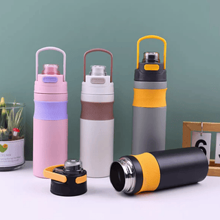 Garrafa Térmica Joyful Time com alça 580ml (SEM GARANTIA)