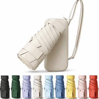 Mini Guarda Chuva Dobrável com Case Estilo Bolsinha Ultraportátil