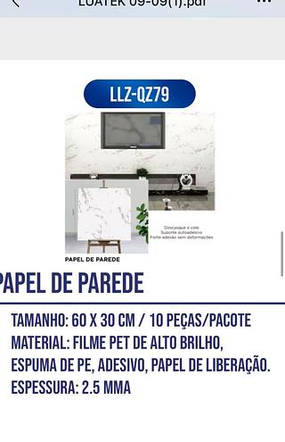 Papel de Parede 10unidades