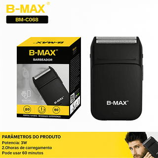 Barbeador Elétrico Profissional Shaver Portátil Recarregável