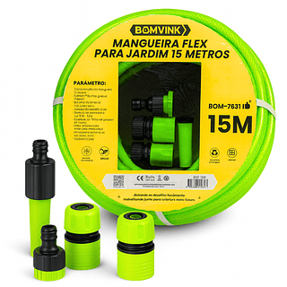 Mangueira Flexível para Jardim 15 Metros