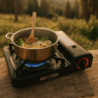 Fogão Portátil a Gás para Campinha com Maleta
