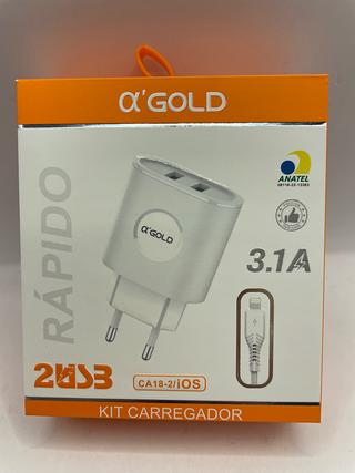 Carregador rapido 2 USB 3.1A Usb Para iPhone