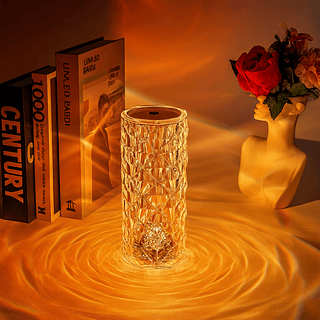 Luminária Cristal Touch de Mesa em LED - 3 Cores