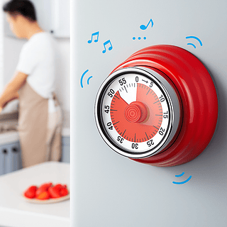 Temporizador Mecânico de Cozinha