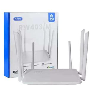 Roteador Wifi 2.4ghz 300mbps Com 6 Antenas Knup