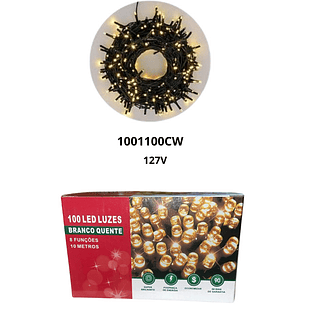Pisca Pisca BRANCO QUENTE 100 LEDS 10M 110V