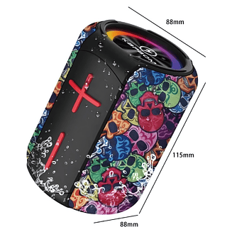 Caixa Caixinha De Som Tws Bluetooth Usb À Prova D'água