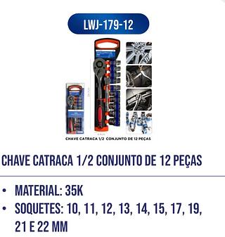 Chave Socket SET 12pcs 1/2"