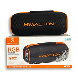 Caixa De Som Bluetooth H’maston 80w Resistente á Agua