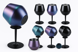 Taça Prismática 2 em 1 (410ml Removível ) -SEM GARANTIA