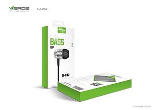 FONE COM FIO EXTRA BASS (VERDE)