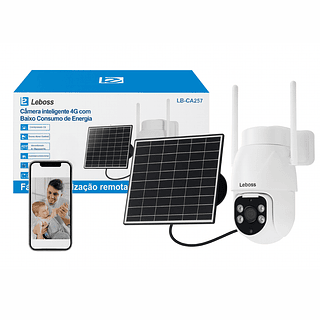 Camera De Segurança Externa 4G Solar IP66
