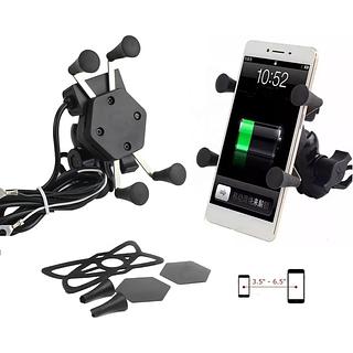 Suporte para moto com Garra - COM CARREGADOR