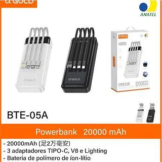 Power Bank A’gold 20000mAh com lanterna