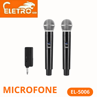 Microfone duplo profissional sem fio