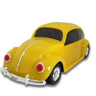 Caixa Som Portatil Fusca Bluetooth Fm Amarelo (10cm X Comp. 26cm X Larg. 11cm)