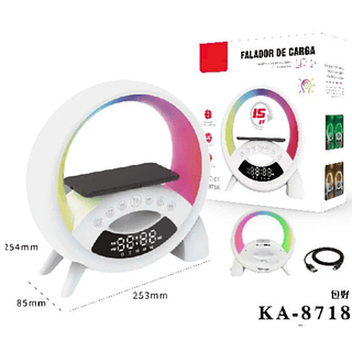 Caixa de som G com carregamento por indução (COM VISOR)