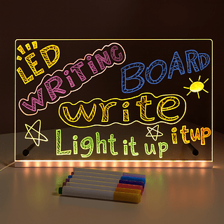 Luminária Quadro de escrever 3D com led 20X30CM