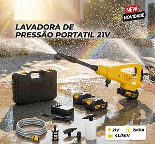 LAVADORA DE PRESSÃO PORTATIL 21V