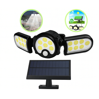 Luminária LED com Sensor e Painel Solar 10W Bomvink