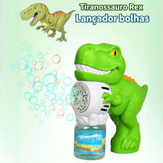 Lançador bolhas automático Dinossauro (SEM GARANTIA)