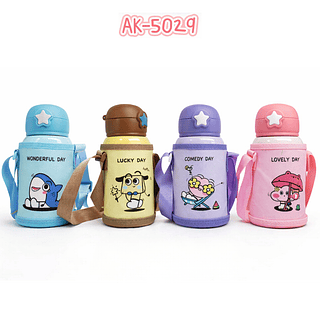 Garrafa Térmica Infantil 3 em 1 com mini xícara