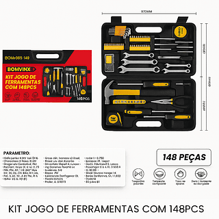 Kit jogo de ferramentas com 148pcs