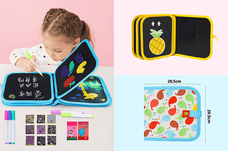 Livrinho Mágico Desenho Infinito + 3 Canetas (CORES VARIADAS)