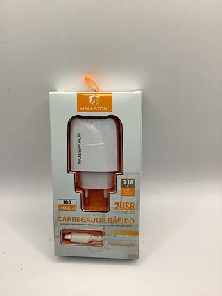 Carregador rápido 2 USB IOS 3.1 H’MASTON