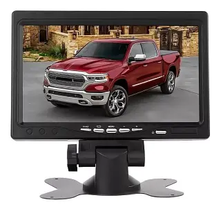 Monitor Lcd Digital 7 Automotivo P/ Câmera De Ré Veicular