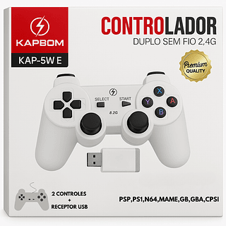 Controle Duplo sem fio 2.4